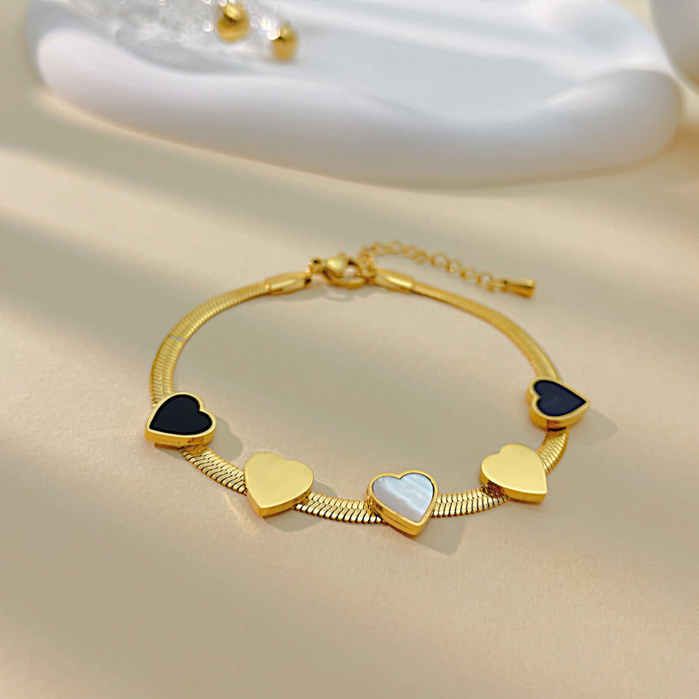 💛 Heartfelt Elegance Bracelet - 18k Gold Plated on Pure Sterling Silver 💛