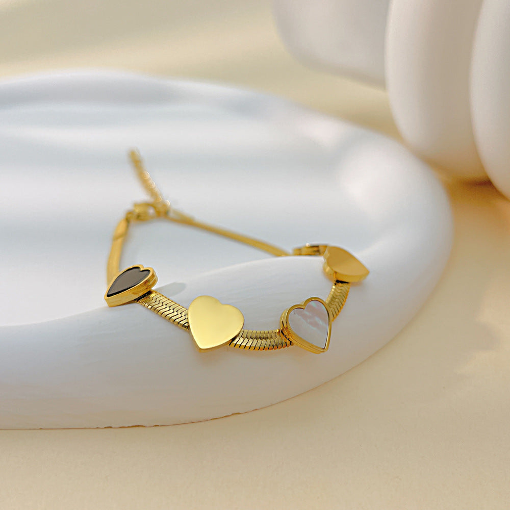 💛 Heartfelt Elegance Bracelet - 18k Gold Plated on Pure Sterling Silver 💛