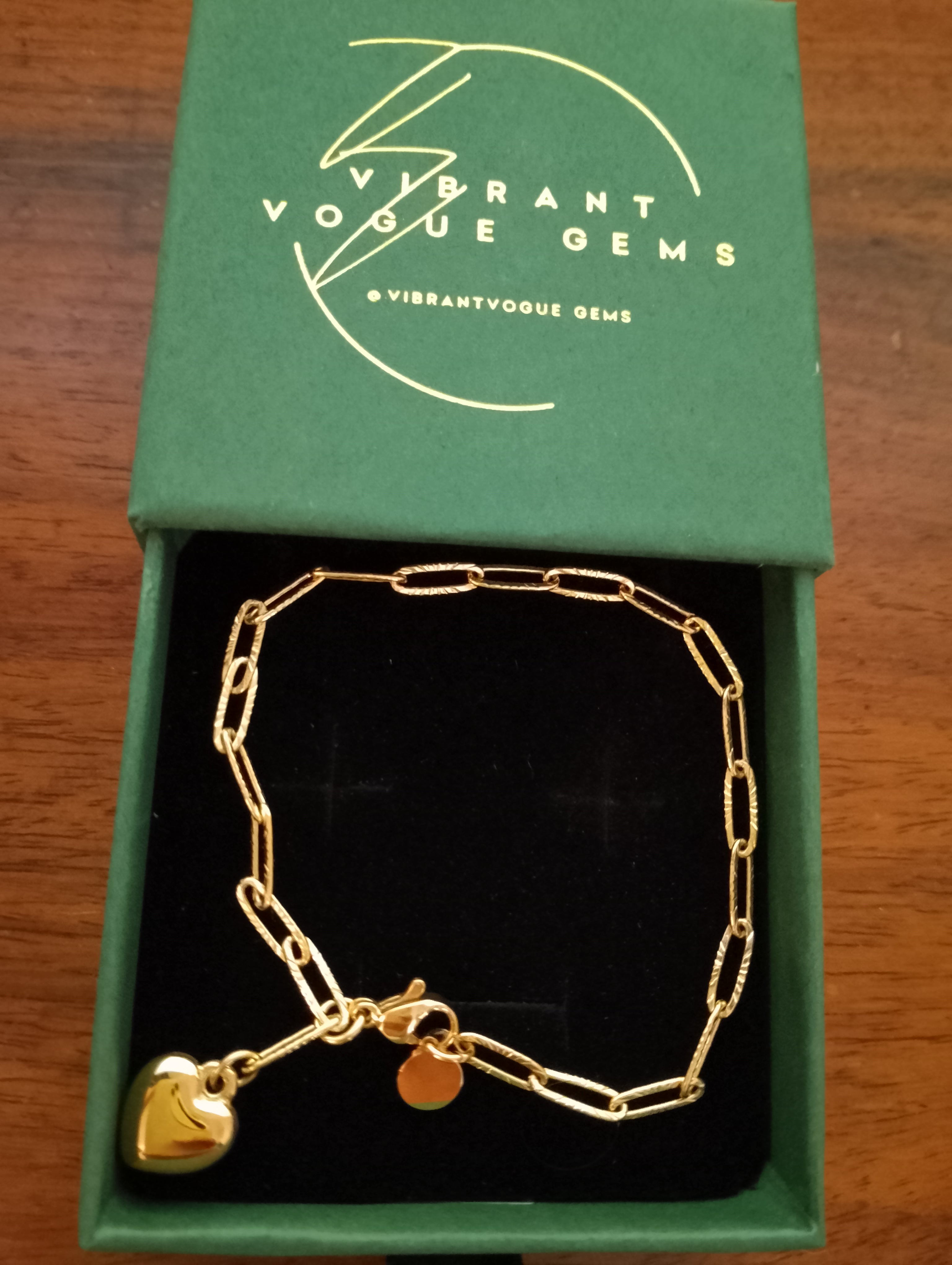 The Aurora Heart Charm Bracelet