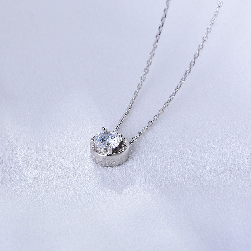 Minimalist Diamond Charm Necklace