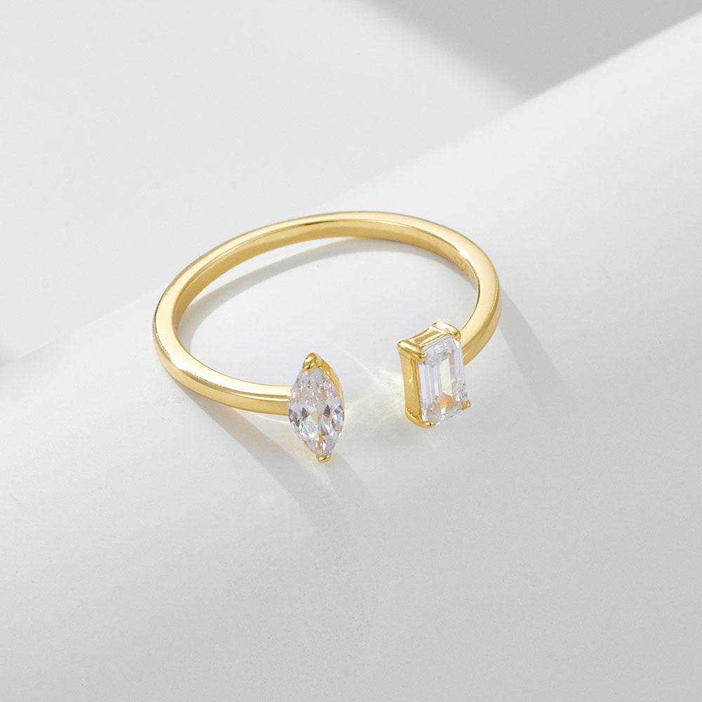 Duet Elegance Open Ring