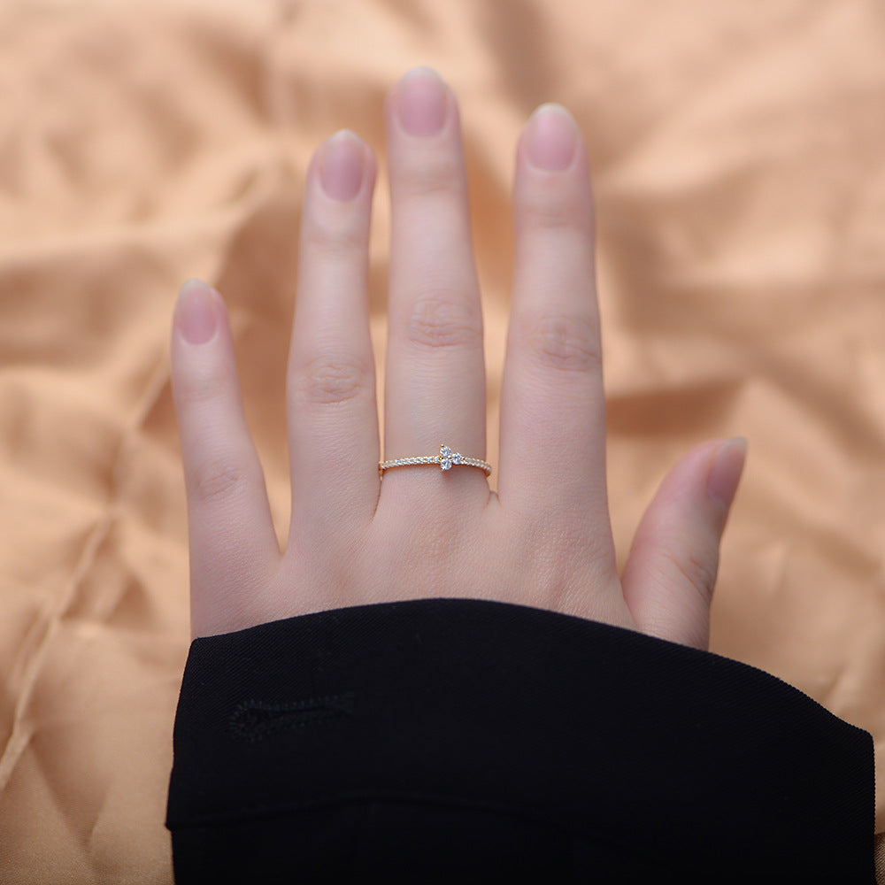 Triple Radiance Gold Ring
