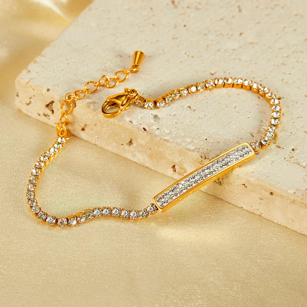 Sparkle & Shine Diamond Bracelet & Pave Heart Necklace Bundle