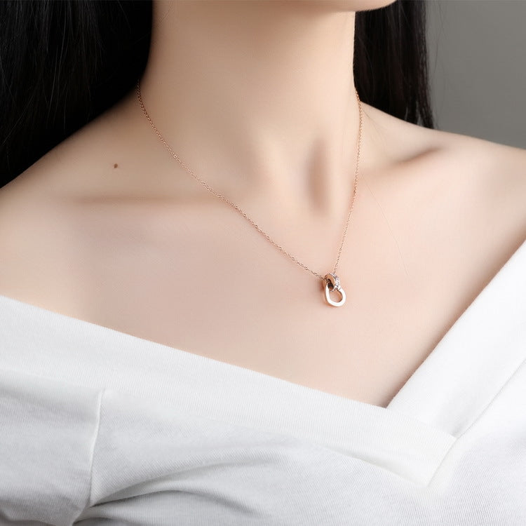 The Rosé Radiance Heart Necklace