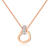 The Rosé Radiance Heart Necklace