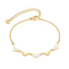 Golden Heart Chain Bracelet