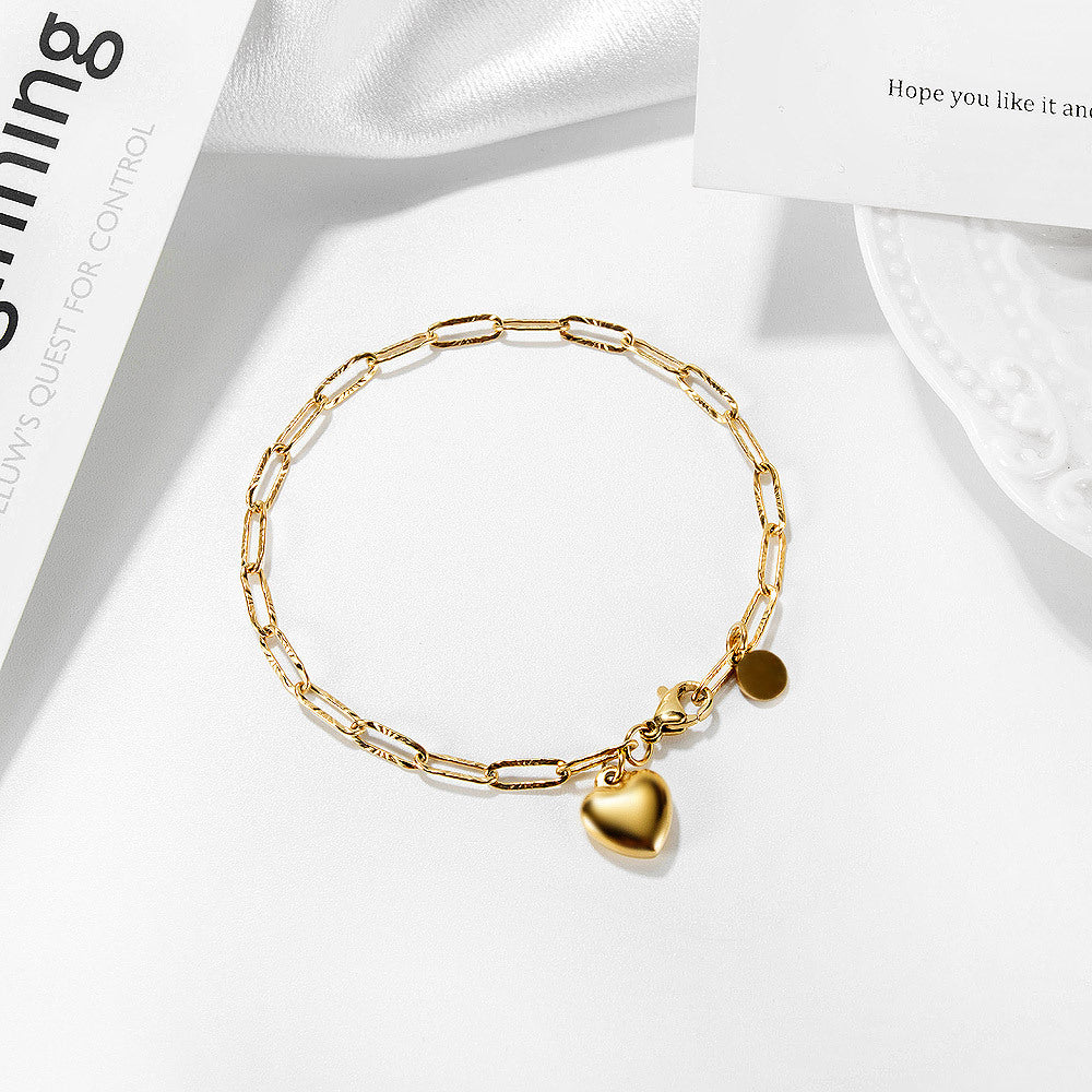 The Aurora Heart Charm Bracelet