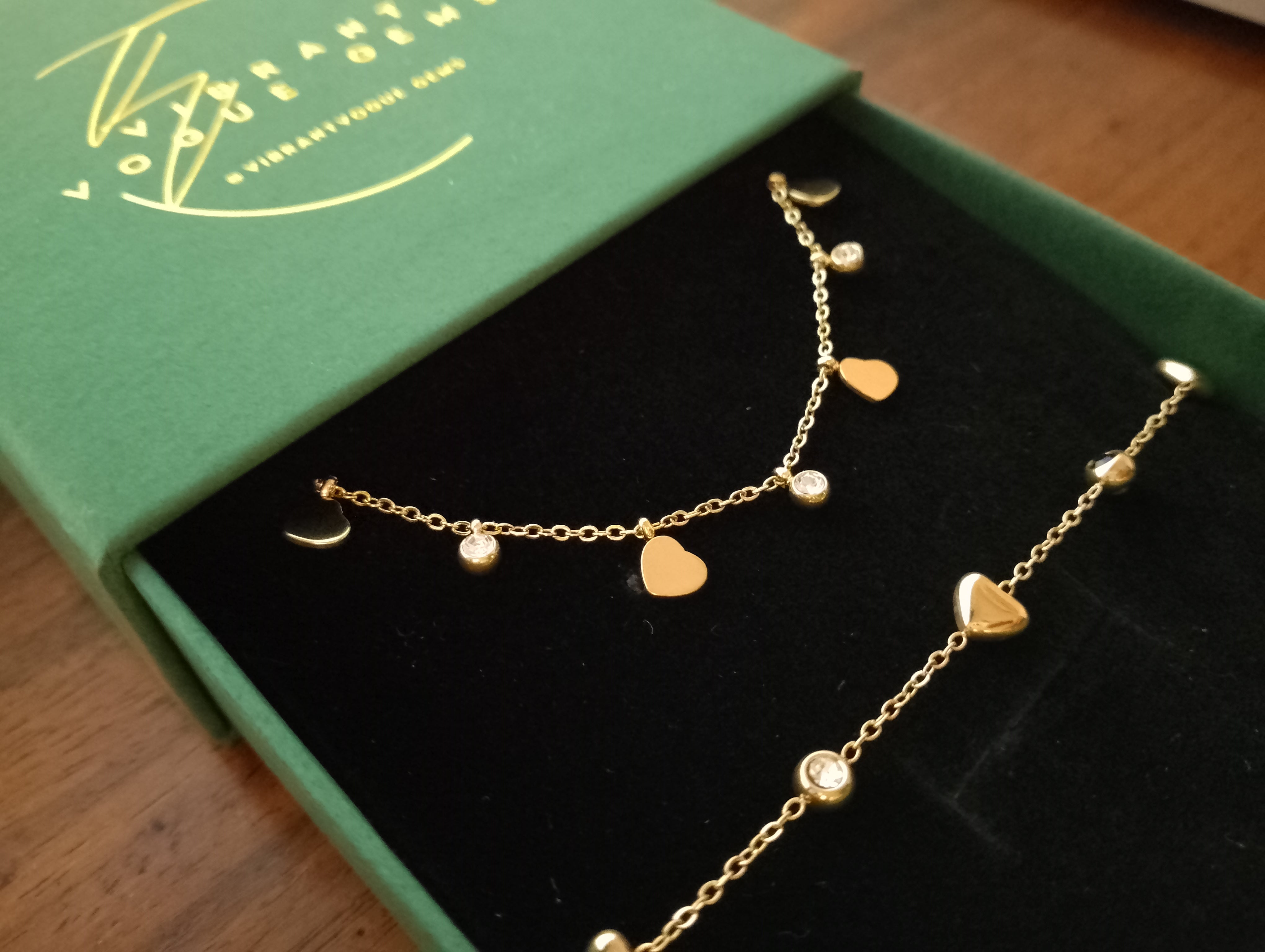 The Love Strands Gold Charm Set