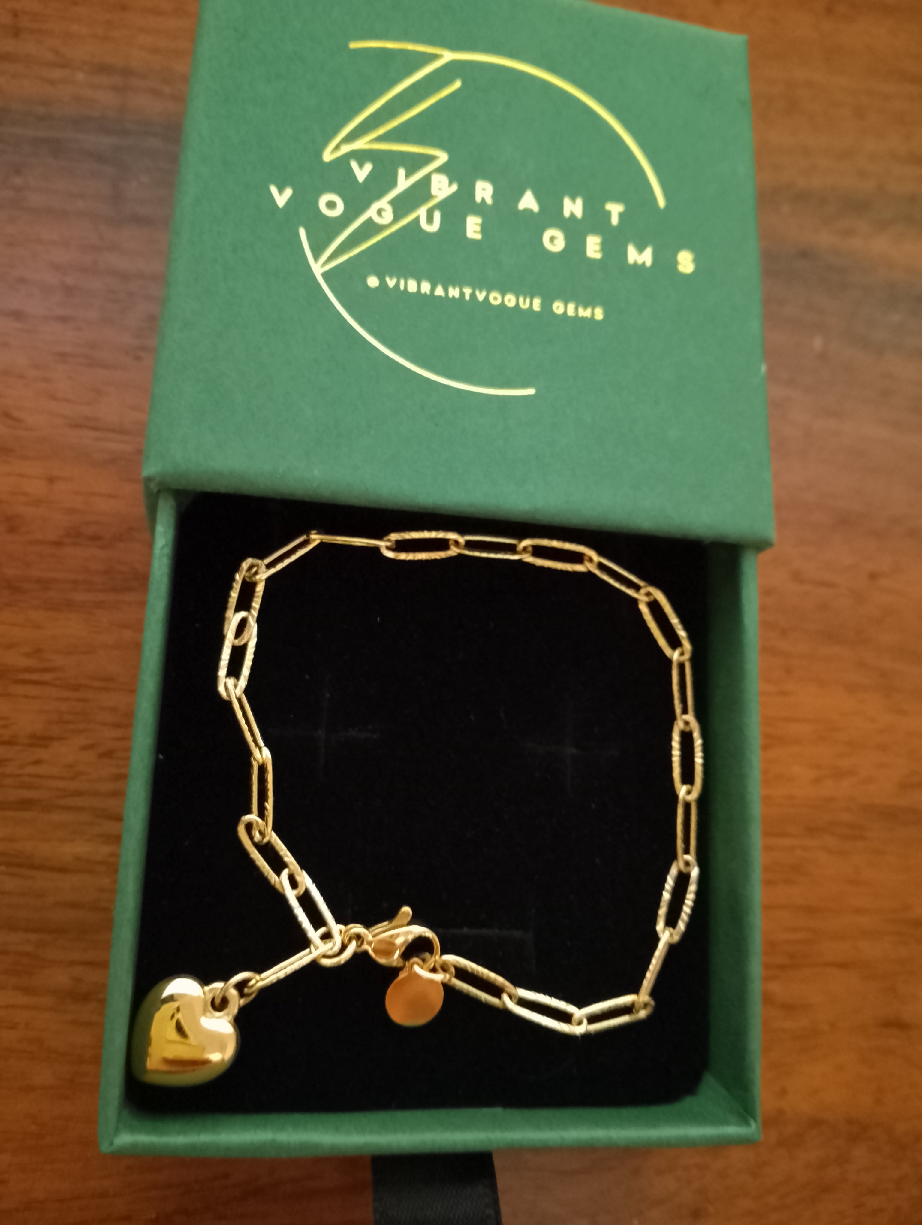 The Aurora Heart Charm Bracelet