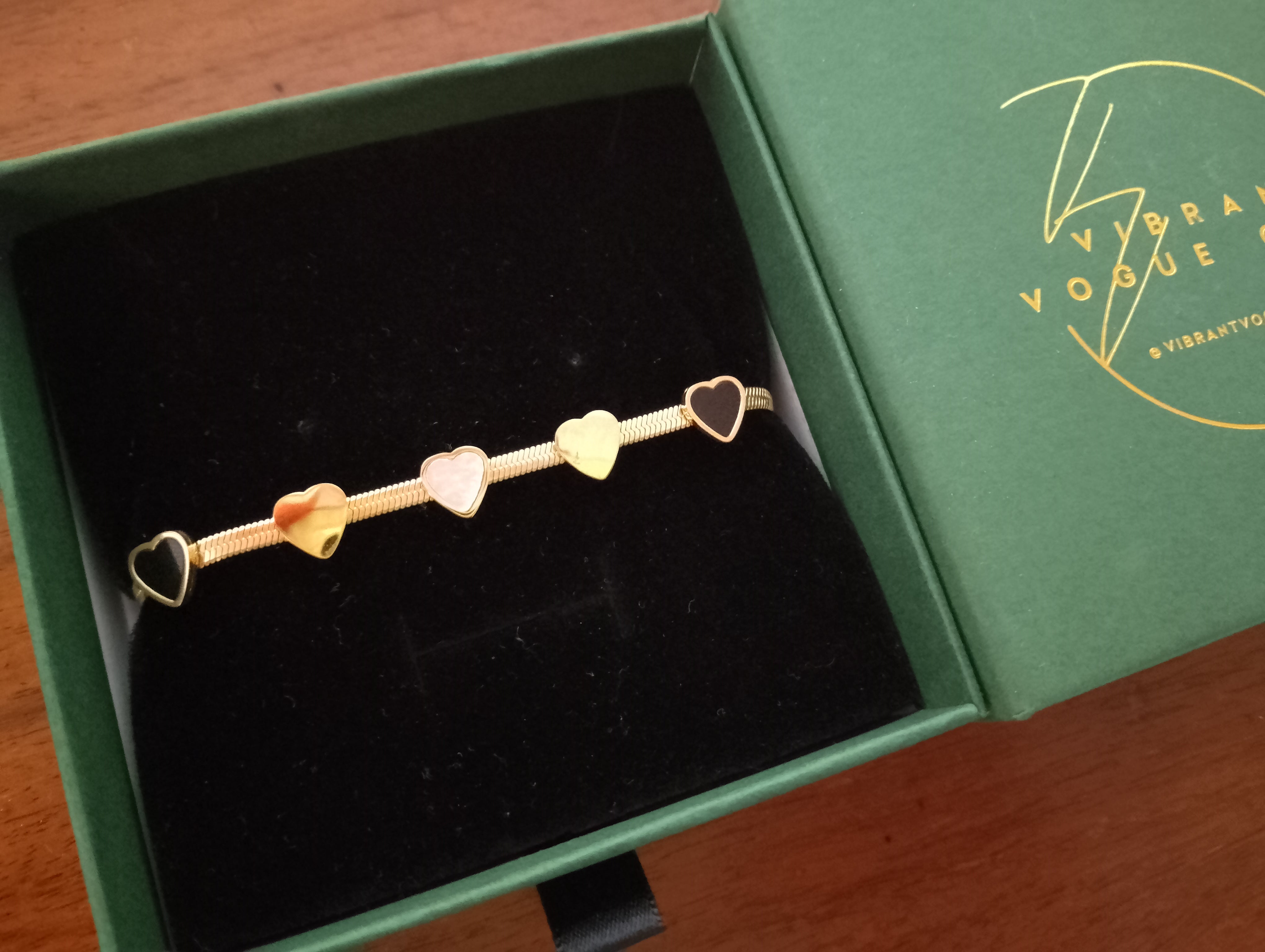 💛 Heartfelt Elegance Bracelet - 18k Gold Plated on Pure Sterling Silver 💛