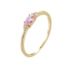 Pink Teardrop Radiance Ring