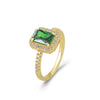 Emerald Majesty Diamond Ring