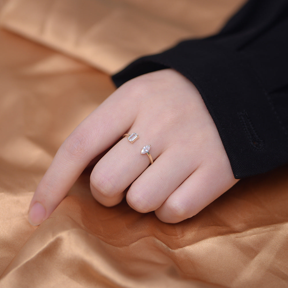 Duet Elegance Open Ring