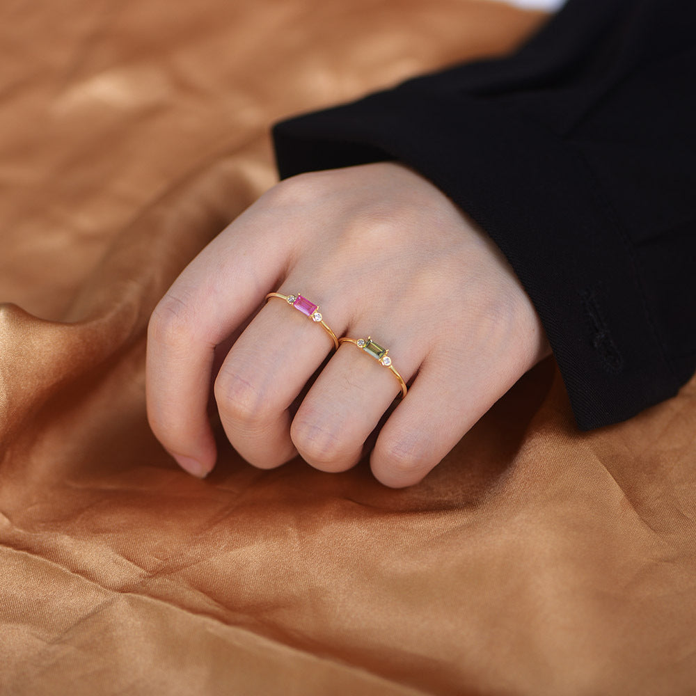 Radiant Rectangular Elegance Ring