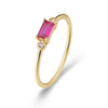 Radiant Rectangular Elegance Ring