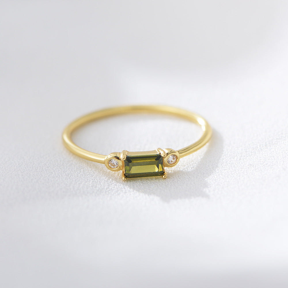 Radiant Rectangular Elegance Ring